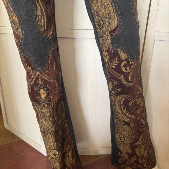 RARE! Vintage Serious Los Angeles Tapestry Jeans – Medium (Fits 4–6) – NWOT - Picture 7 of 16